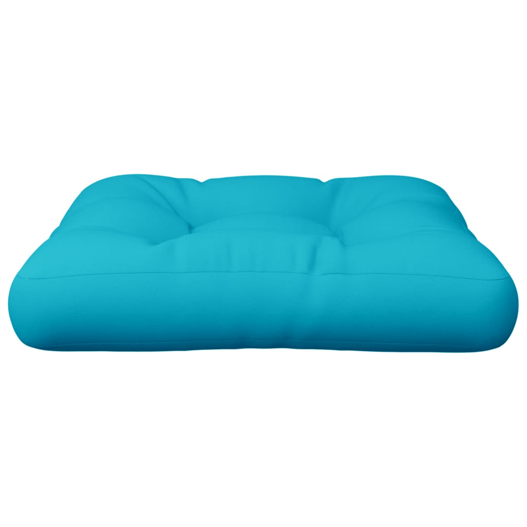vidaXL Palletkussen 60x60x12 cm stof turquoise, foto 4