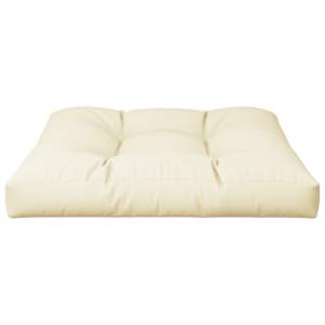 Poduška na palety krémová 70 x 70 x 12 cm textil - obrázek 4