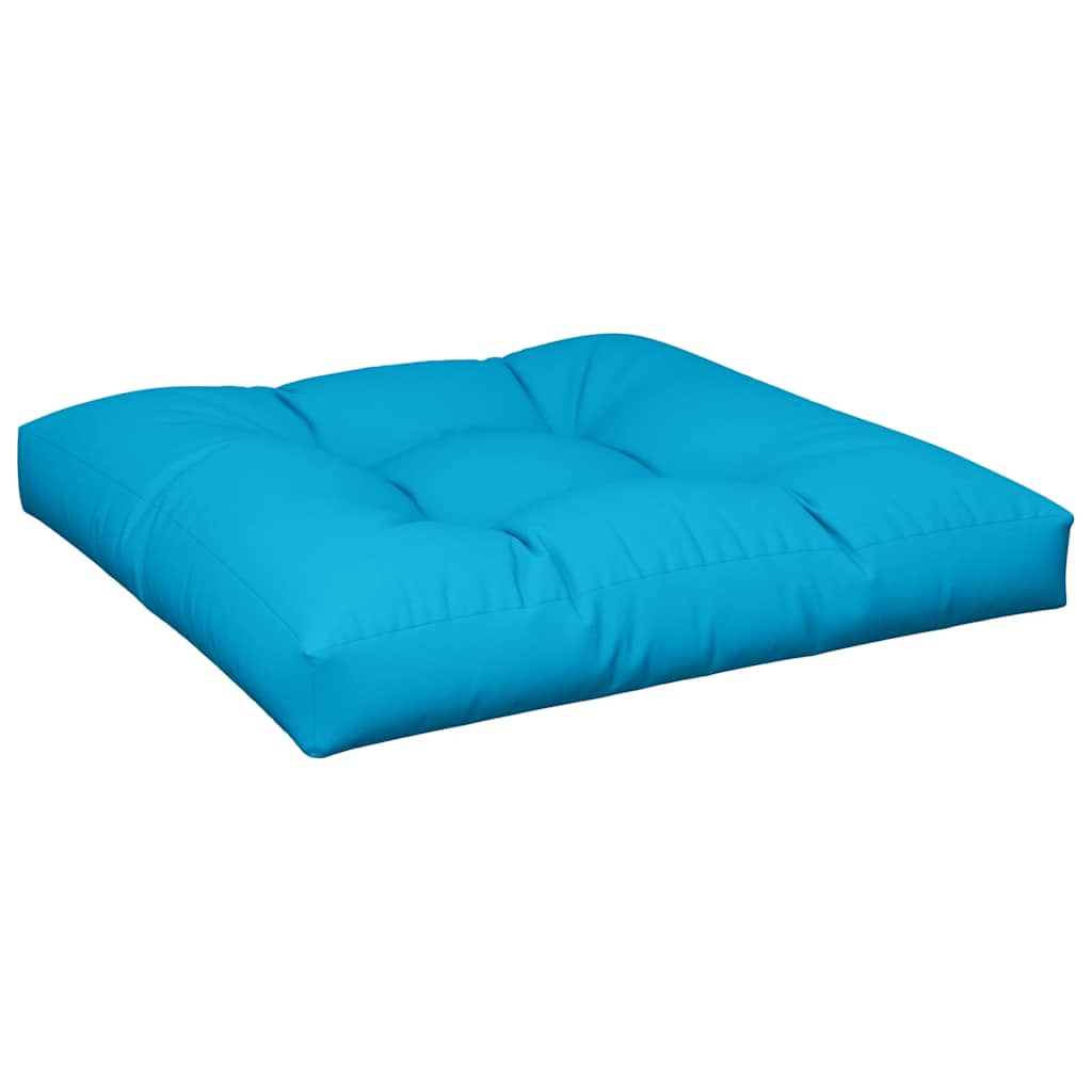 vidaXL Poduška na palety modrá 70 x 70 x 12 cm textil