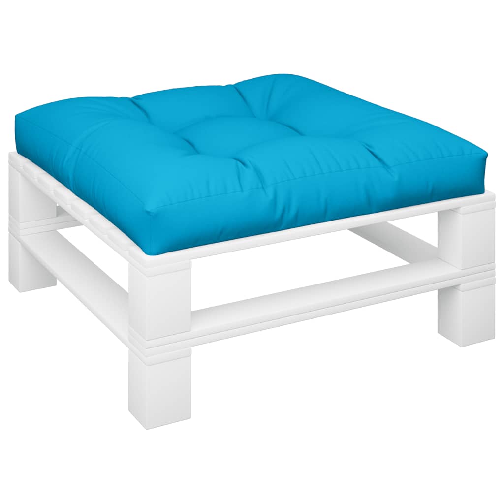 vidaXL Pernă pentru paleți, albastru, 70x70x12 cm, material textil