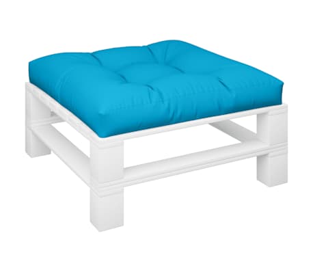 vidaXL Pernă pentru paleți, albastru, 70x70x12 cm, material textil