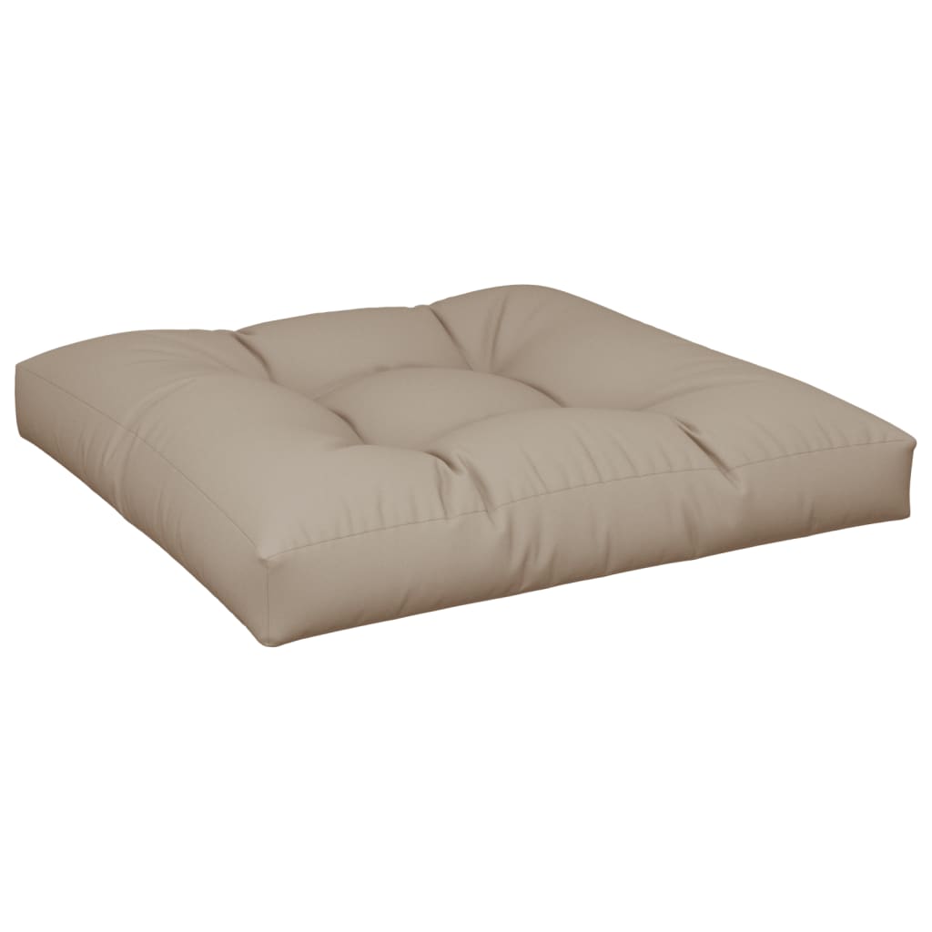 vidaXL Poduška na palety taupe 70 x 70 x 12 cm textil
