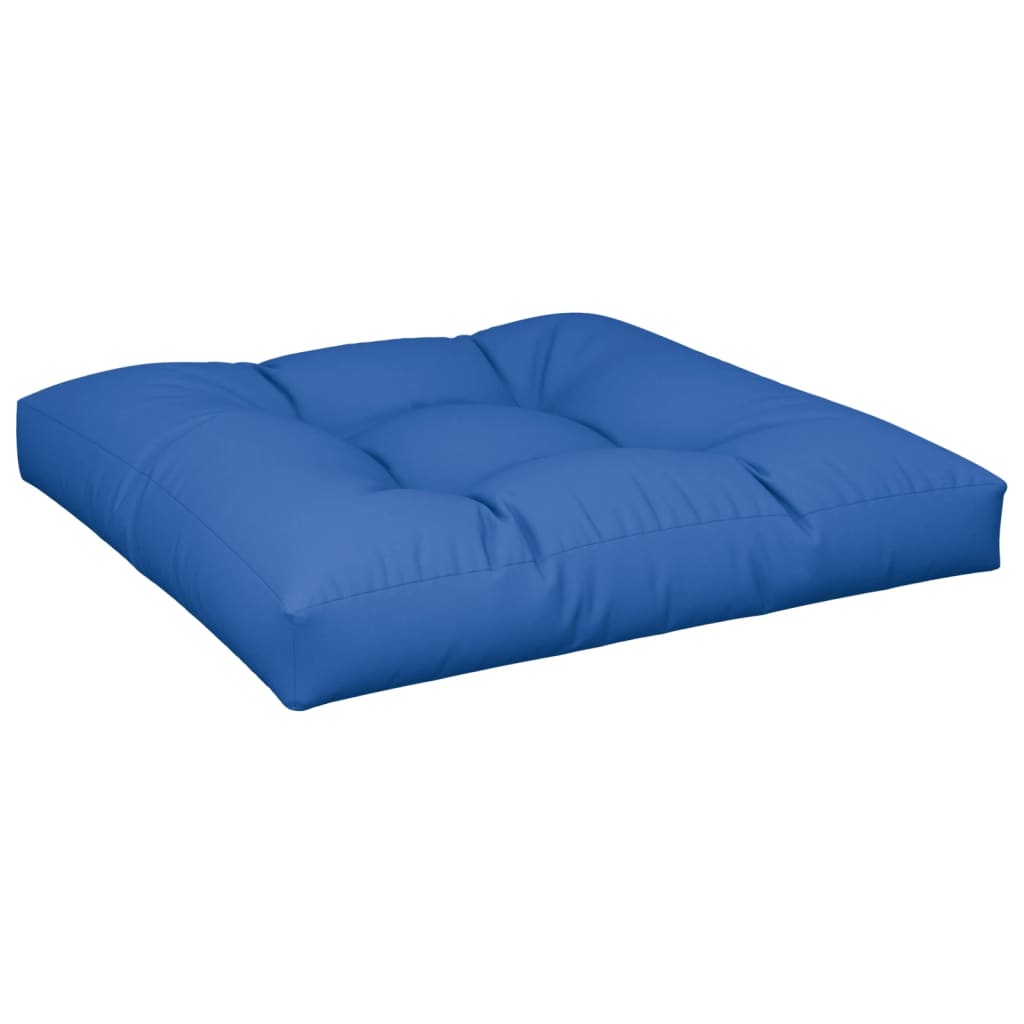 vidaXL Poduška na palety královsky modrá 70 x 70 x 12 cm textil