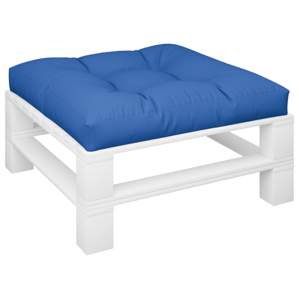 vidaXL Palletkussen 70x70x12 cm stof koningsblauw afbeelding
