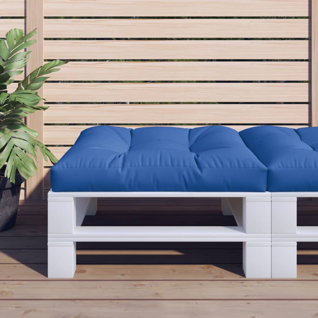 Cuscino per Pallet Blu Reale 70x70x12 cm in Tessuto