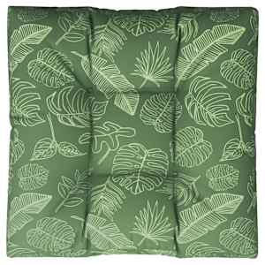 Poduška na palety vzor listů 70 x 70 x 12 cm textil - obrázek 2