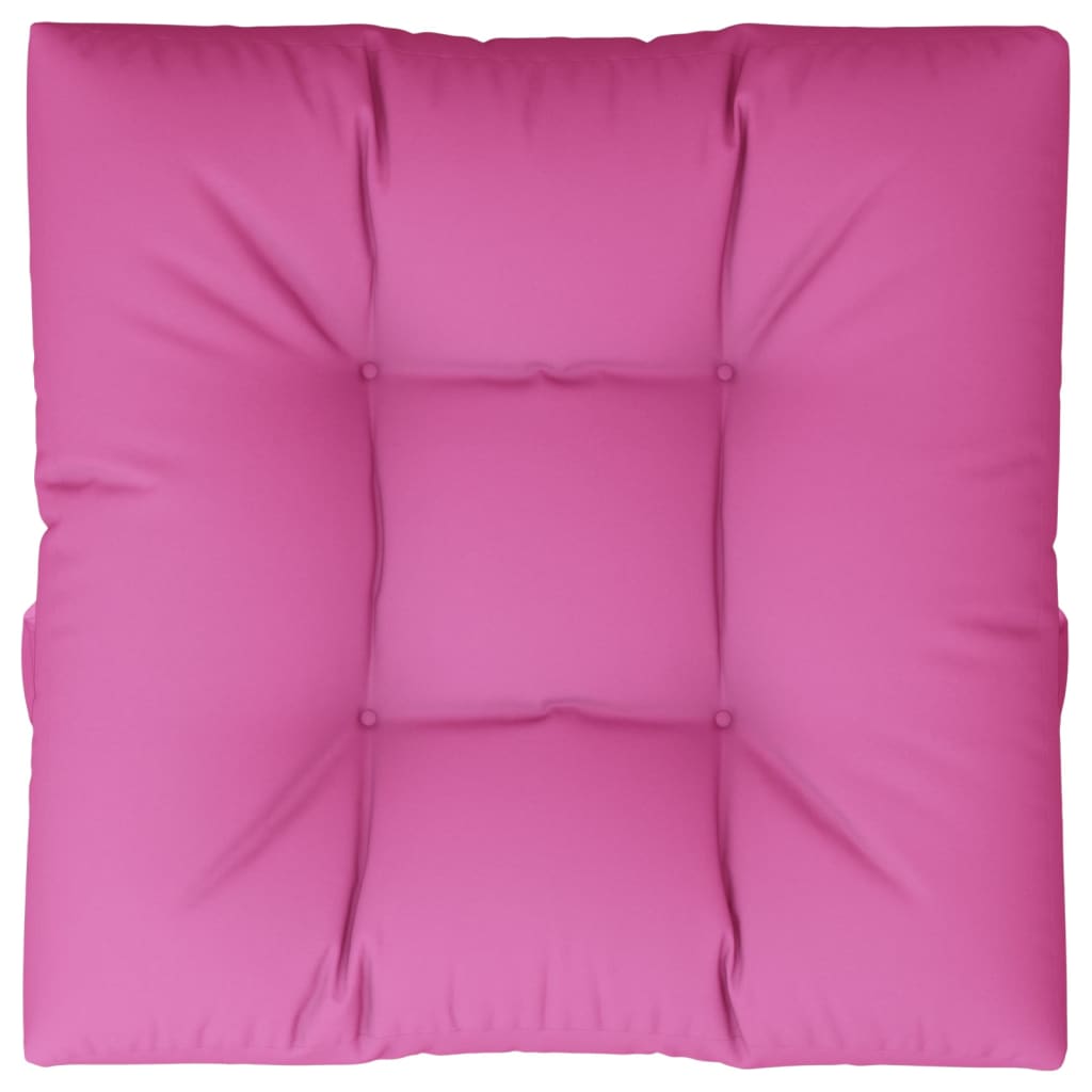 vidaXL Poduška na palety růžová 70 x 70 x 12 cm textil