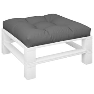 Poduška na palety antracitová 80 x 80 x 12 cm textil - obrázek 3