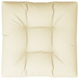 Poduška na palety krémová 80 x 80 x 12 cm textil - obrázek 6