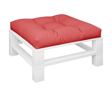 vidaXL Palettenkissen Rot 80x80x12 cm Stoff