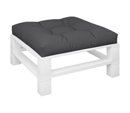 vidaXL Coj&iacute;n para palets tela negro 80x80x12 cm