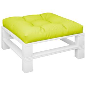 Poduška na palety jasně zelená 80 x 80 x 12 cm textil - obrázek 3