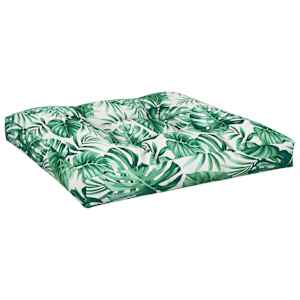 Poduška na palety vzor listů 80 x 80 x 12 cm textil - obrázek 2