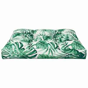 Poduška na palety vzor listů 80 x 80 x 12 cm textil - obrázek 4