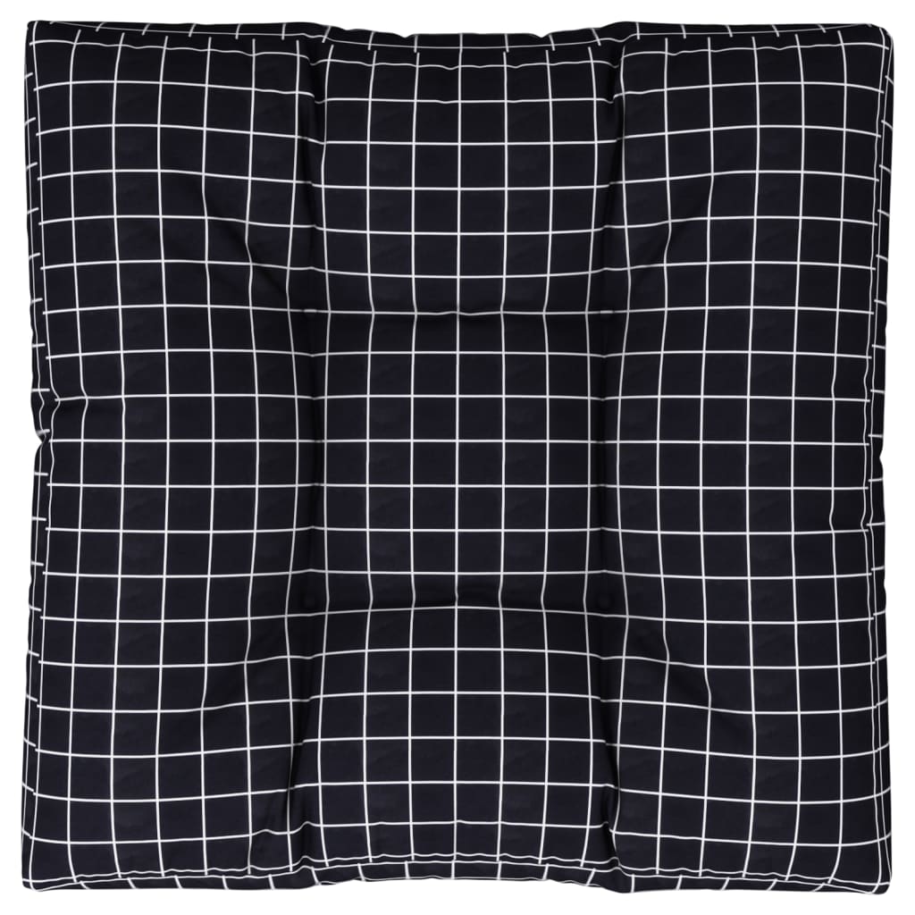 E-shop vidaXL Poduška na paletovú pohovku čierna kocková 80x80x12 cm látka