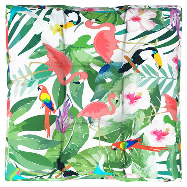vidaXL euroaluse istmepadi, v&auml;rviline, 80 x 80 x 12 cm, kangas