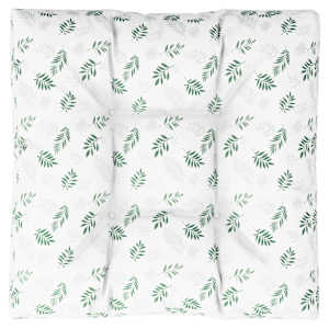 Poduška na palety vzor listů 80 x 80 x 12 cm textil - obrázek 2