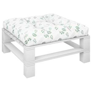 Poduška na palety vzor listů 80 x 80 x 12 cm textil - obrázek 3