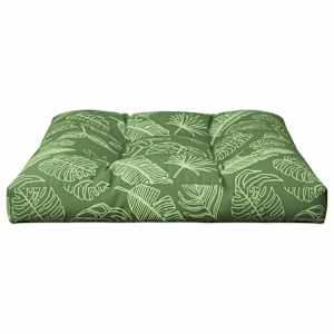 Poduška na palety vzor listů 80 x 80 x 12 cm textil - obrázek 5
