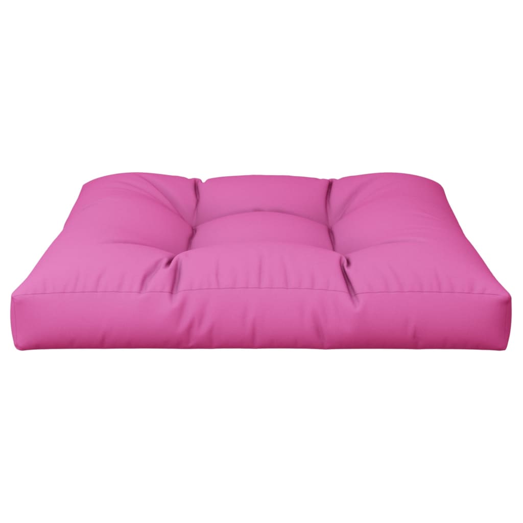 vidaXL Palletkussen 80x80x12 cm stof roze, foto 4