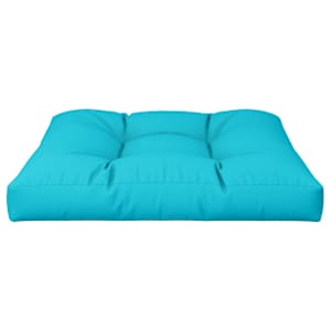 Poduška na palety tyrkysová 80 x 80 x 12 cm textil - obrázek 6