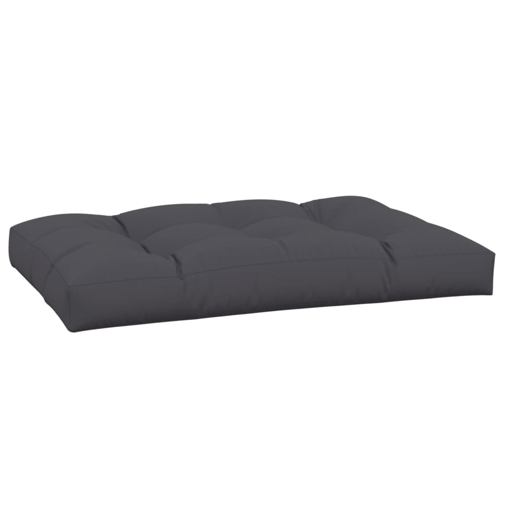 vidaXL Poduška na palety antracitová 120 x 80 x 12 cm textil