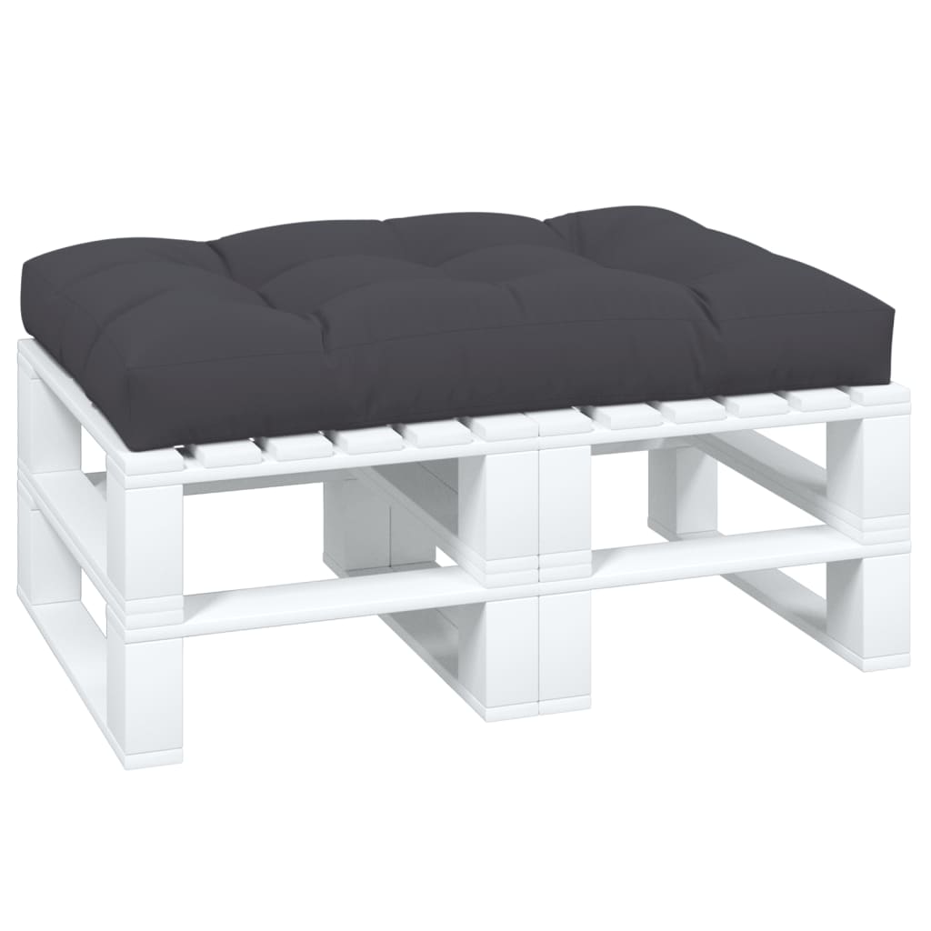 vidaXL Palletkussen 120x80x12 cm stof antracietkleurig afbeelding