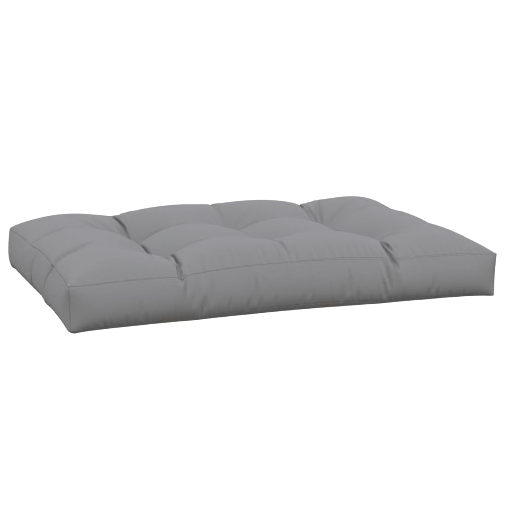 vidaXL Poduška na palety šedá 120 x 80 x 12 cm textil