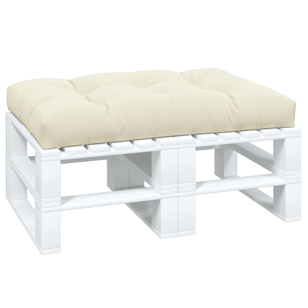 vidaXL Pernă pentru paleți, crem, 120x80x12 cm, material textil