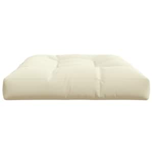 Poduška na palety krémová 120 x 80 x 12 cm textil - obrázek 5