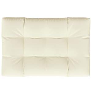 Poduška na palety krémová 120 x 80 x 12 cm textil - obrázek 6