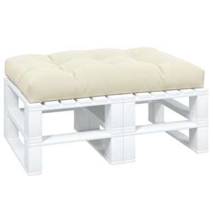 vidaXL euroaluse istmepadi, kreemjas, 120x80x12cm, kangas