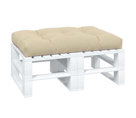 vidaXL Jastuk za palete bež 120 x 80 x 12 cm od tkanine