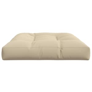 Poduška na palety béžová 120 x 80 x 12 cm textil - obrázek 5