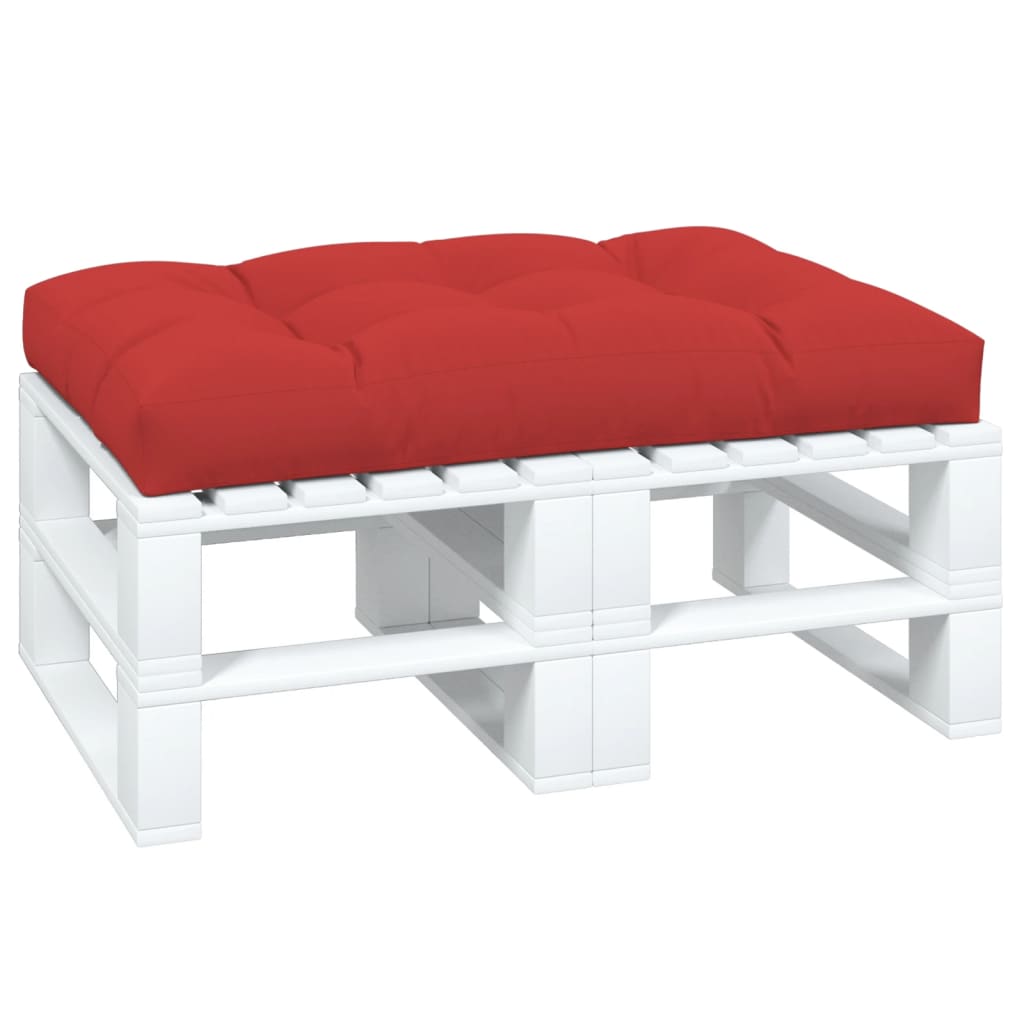 vidaXL Palletkussen 120x80x12 cm stof rood afbeelding