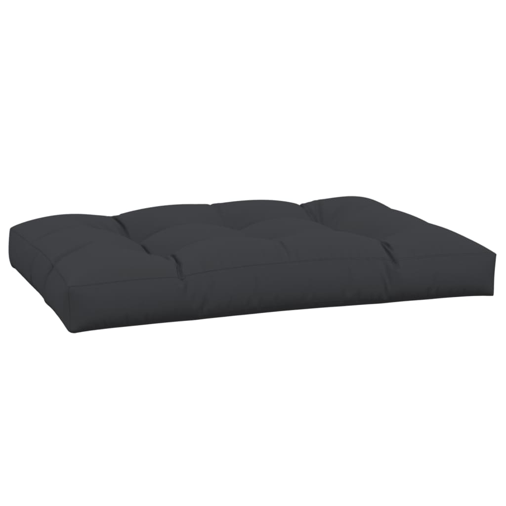 vidaXL Poduška na palety černá 120 x 80 x 12 cm textil