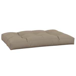 Poduška na palety taupe 120 x 80 x 12 cm textil - obrázek 2