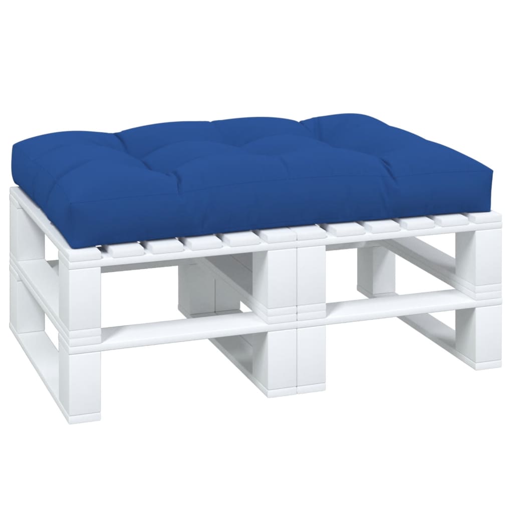 vidaXL Palletkussen 120x80x12 cm stof koningsblauw afbeelding