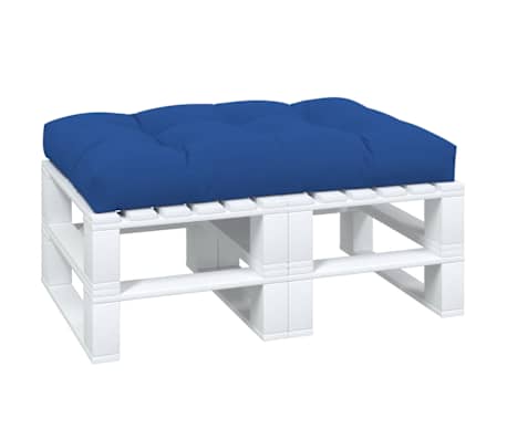 vidaXL pale&scaron;u spilvens, 120x80x12 cm, audums, ko&scaron;i zils