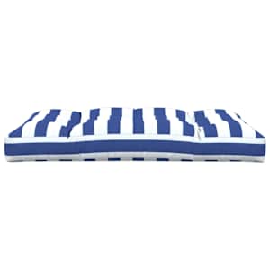 Poduška na palety modré a bílé pruhy 120 x 80 x 12 cm textil - obrázek 5