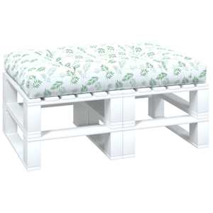 Poduška na palety vzor listů 120 x 80 x 12 cm textil - obrázek 3