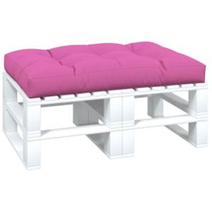 Poduška na palety růžová 120 x 80 x 12 cm textil - obrázek 3