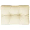 vidaXL euroaluse istmepadi, kreemjas, 50x40x12 cm, kangas