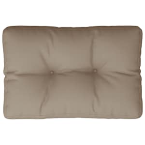 Poduška na palety taupe 50 x 40 x 12 cm textil - obrázek 2