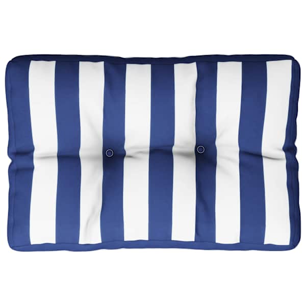 vidaXL euroaluse istmepadi, sinise/valge triibuline, 50 x 40 x 12 cm