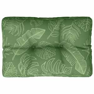 Poduška na palety vzor listů 50 x 40 x 12 cm textil - obrázek 2