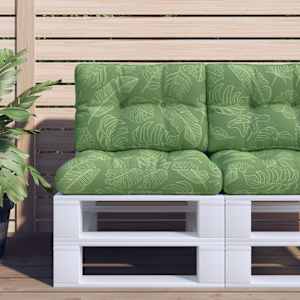 Poduška na palety vzor listů 50 x 40 x 12 cm textil - obrázek 1