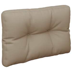 Poduška na palety taupe 60 x 40 x 12 cm textil - obrázek 4