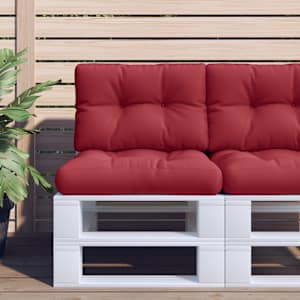 Poduška na palety vínová 60 x 40 x 12 cm textil - obrázek 1