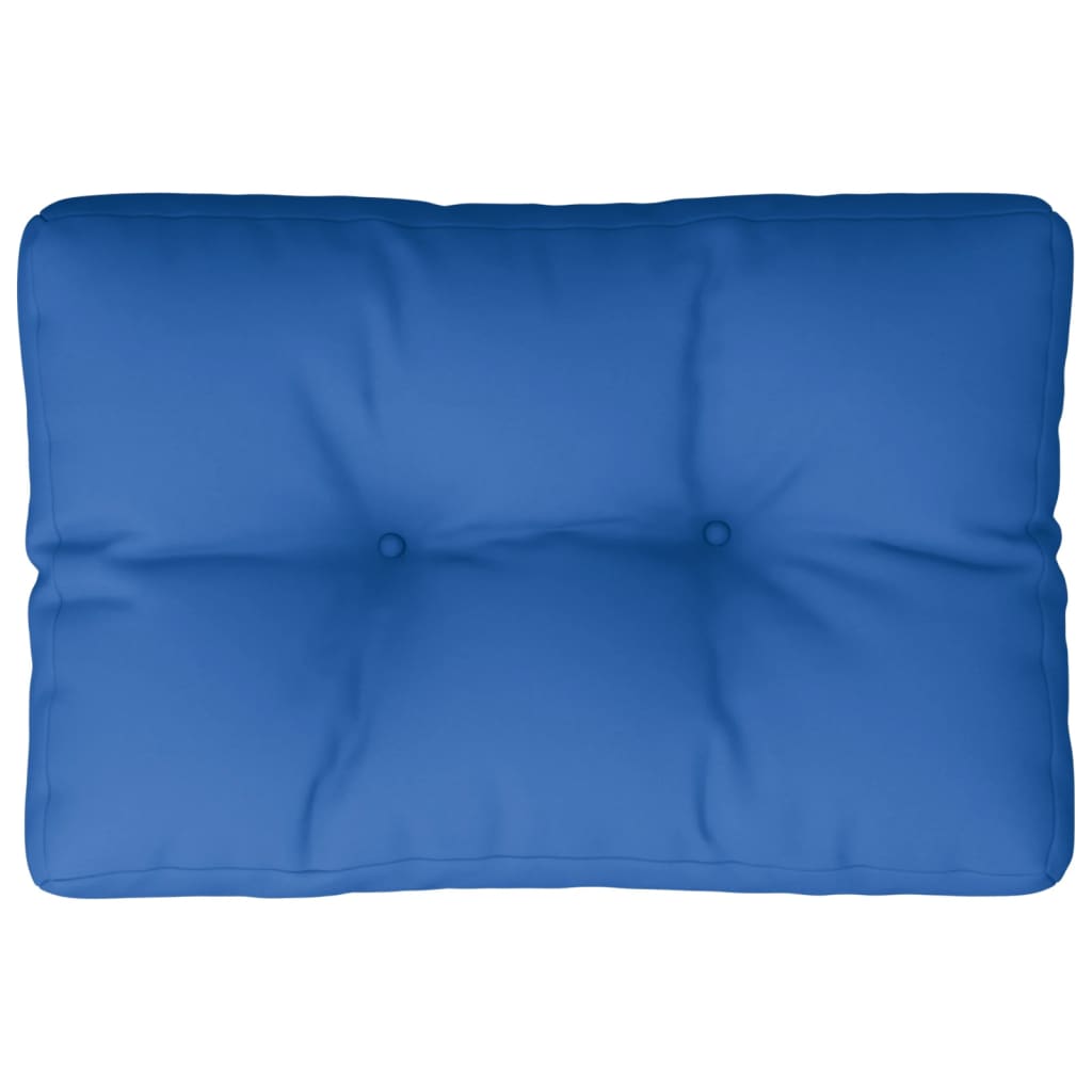vidaXL Poduška na palety královsky modrá 60 x 40 x 12 cm textil